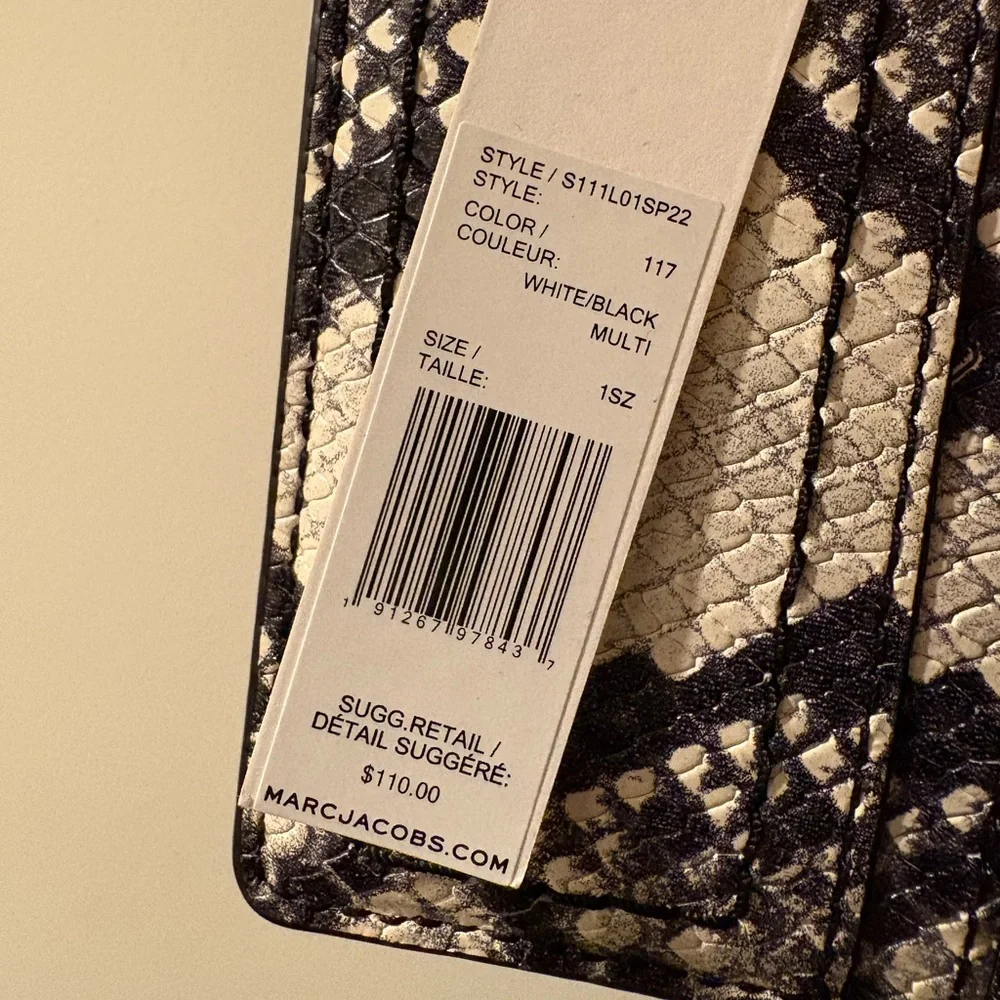 Marc Jacobs snakeskin print leather cardholders